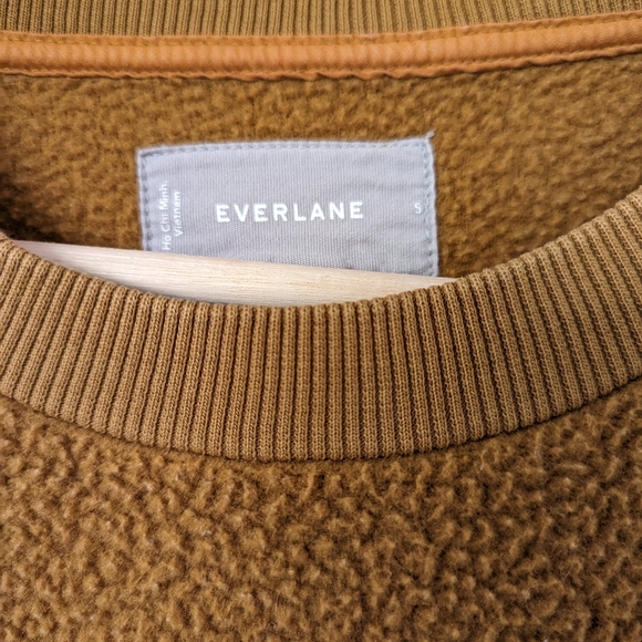 Last Chance - Everlane Renew Fleece Sweatshirt in Mustard - Picture 6 of 9